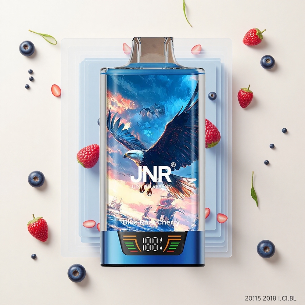 JNR Falcon Pro 28000 MTL Dual Mesh 30ml Modrý Ryže Čerešňa
