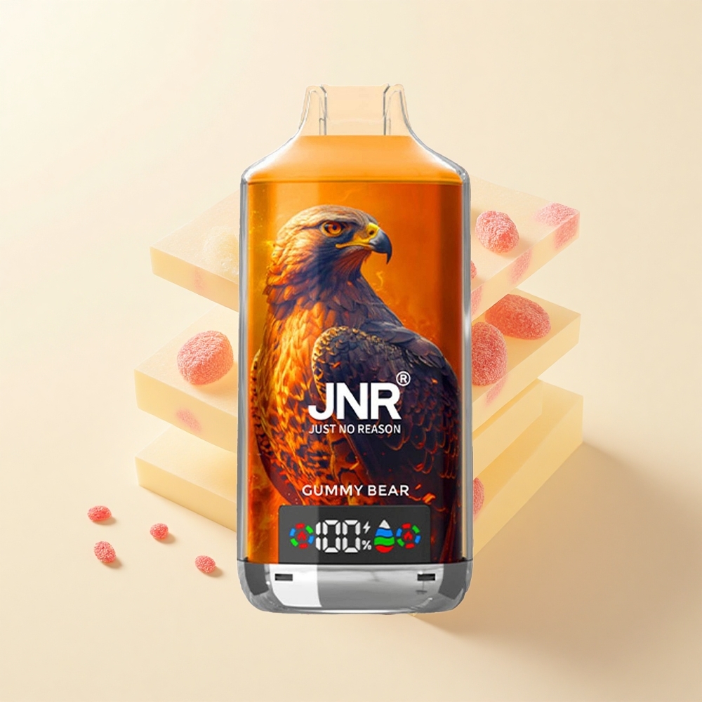 JNR Falcon X 18000 Pufov Gumi Medveď Dispoznateľný Vape 24ml/750mAh Dual Mesh