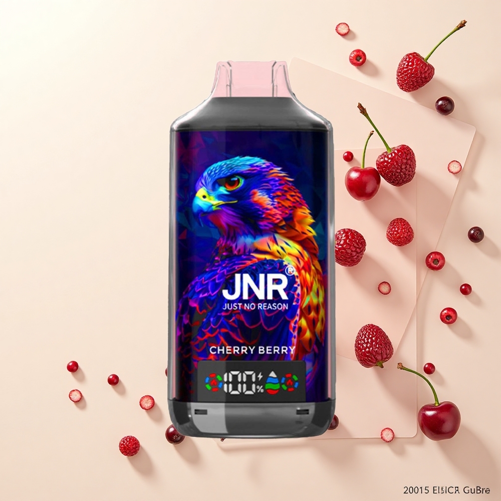 JNR Falcon X 18000 Pufov Jednorazová Vape Čerešňa Bobule 750mAh 24ml Dual Mesh Type-C