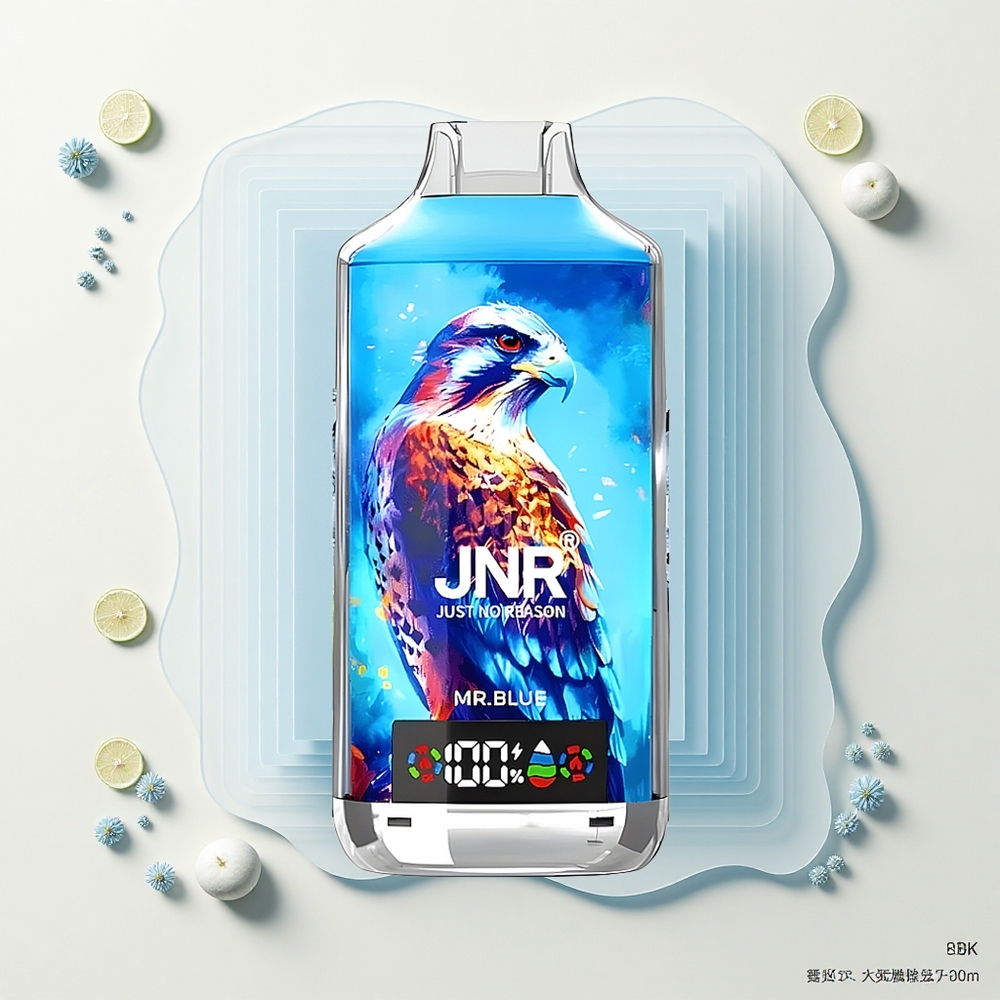 JNR Falcon X 18000 Pufov Jednorázová E-cigareta Digitálny Displej Typ-C Modrý Pán