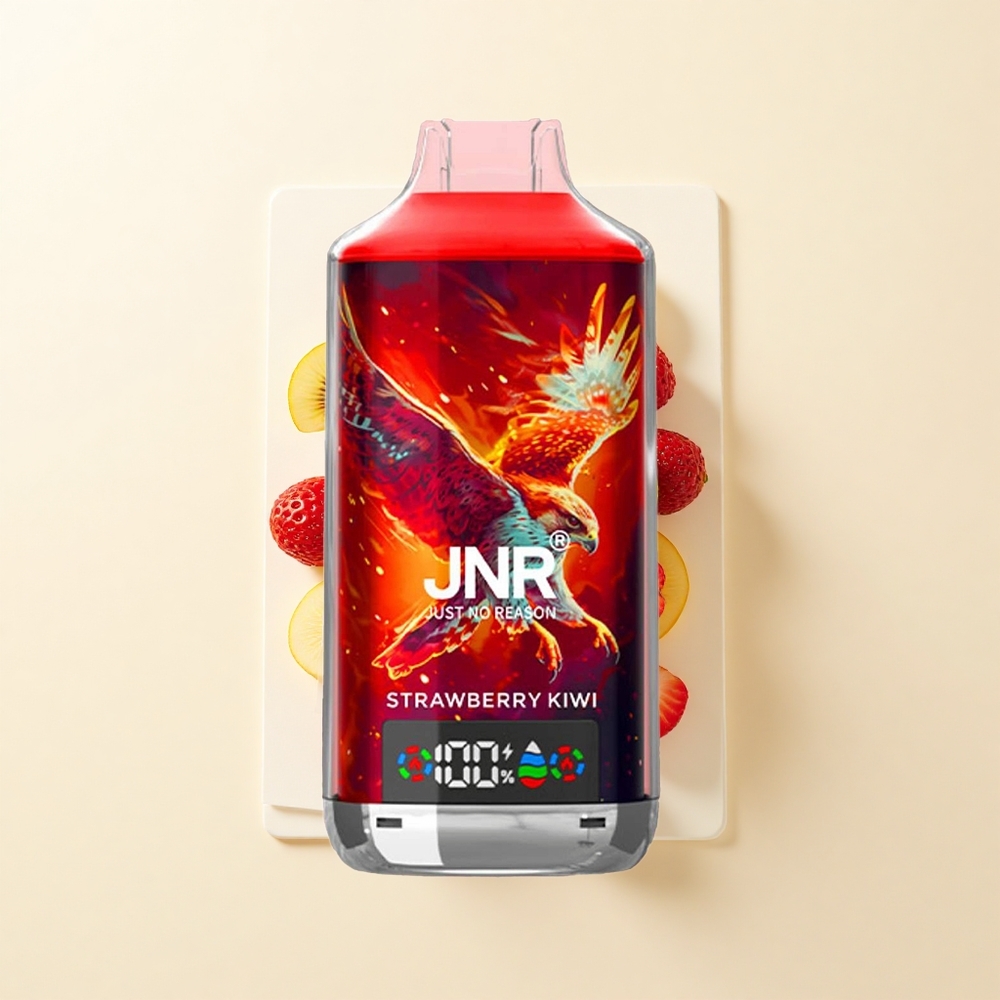 JNR Falcon X 18000 Pufy Batéria 750mAh E-Kvapka 24ml Dvojité Sieťky Typ-C Jahoda Kiwi