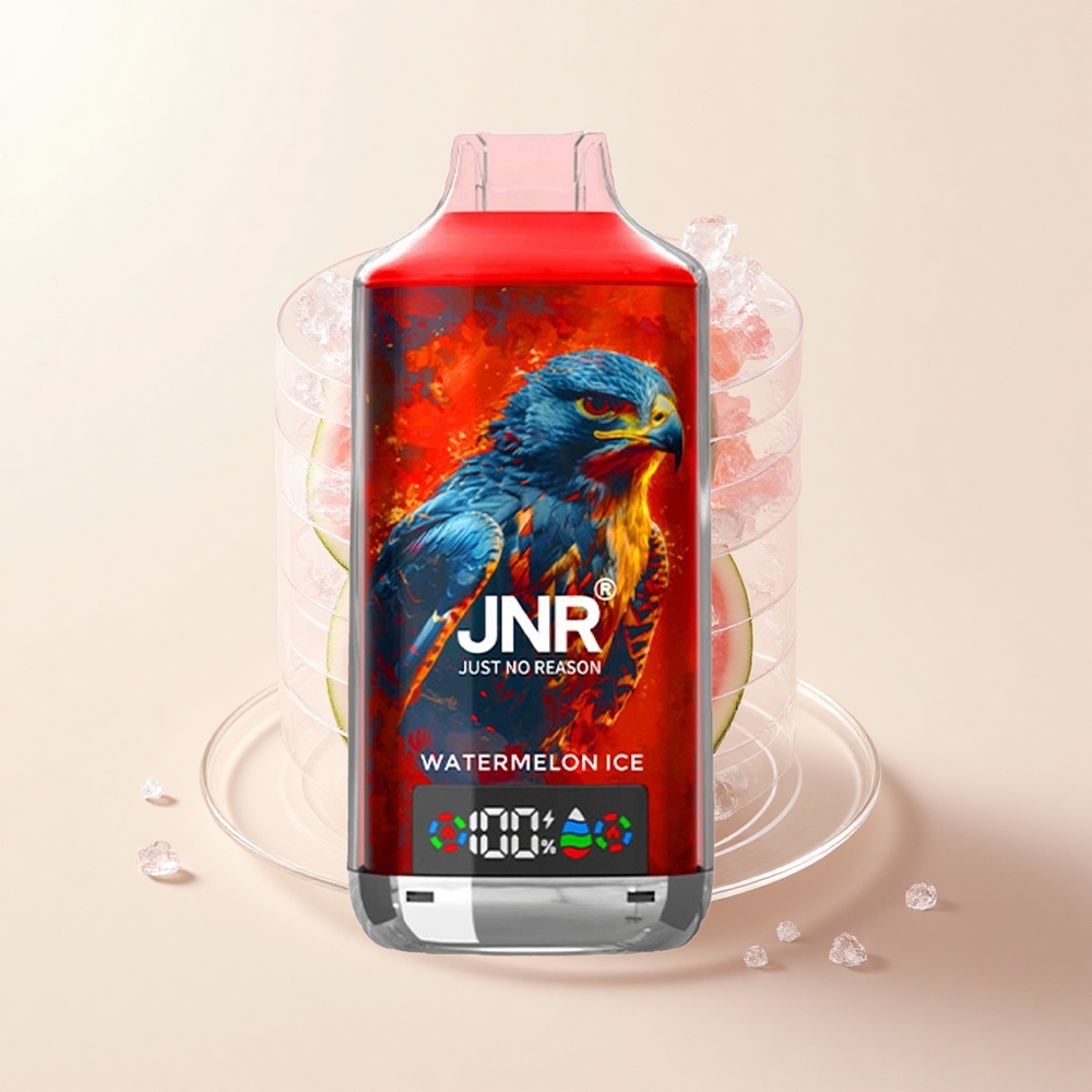 JNR Falcon X 18000 Pôfov Vodný Melón Ľad Batéria 750mAh Tekutina 24ml Dvojité Mesh Cievky Typ-C