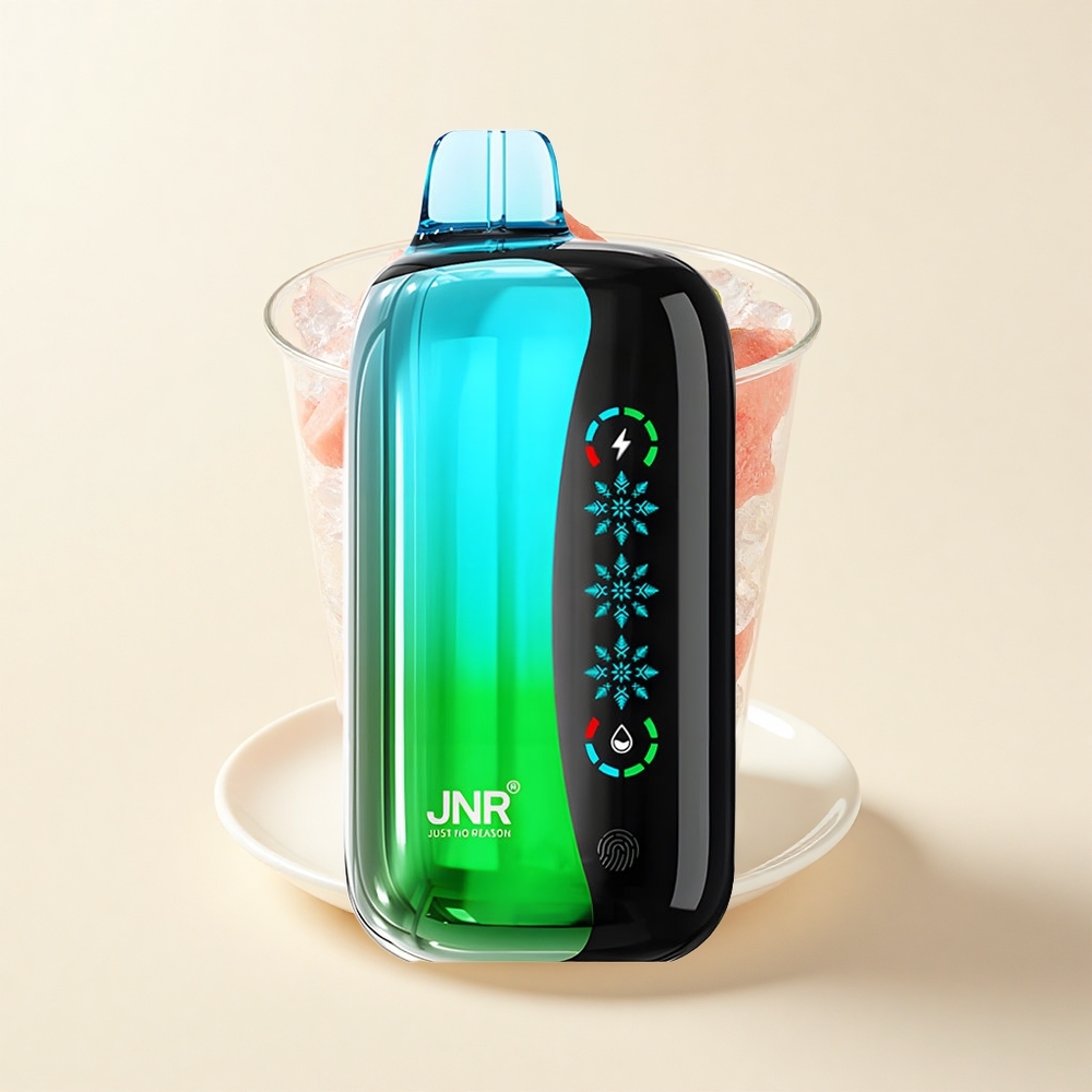 JNR Flex Ice 21000 Pufov Jednorázová Vape Kiwi Vodný Melón Ľad s Nastaviteľným Ľadom 26ml Dual Mesh 12 Ohm