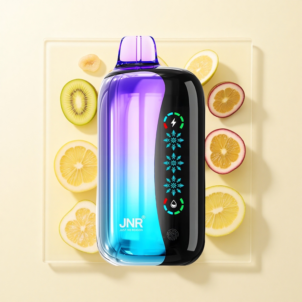 JNR Flex Ice 21000 Púfov Jednorazové Vape Kiwi Maracuja Guava Nastaviteľný ľad 26ml Dual Mesh Typ-C
