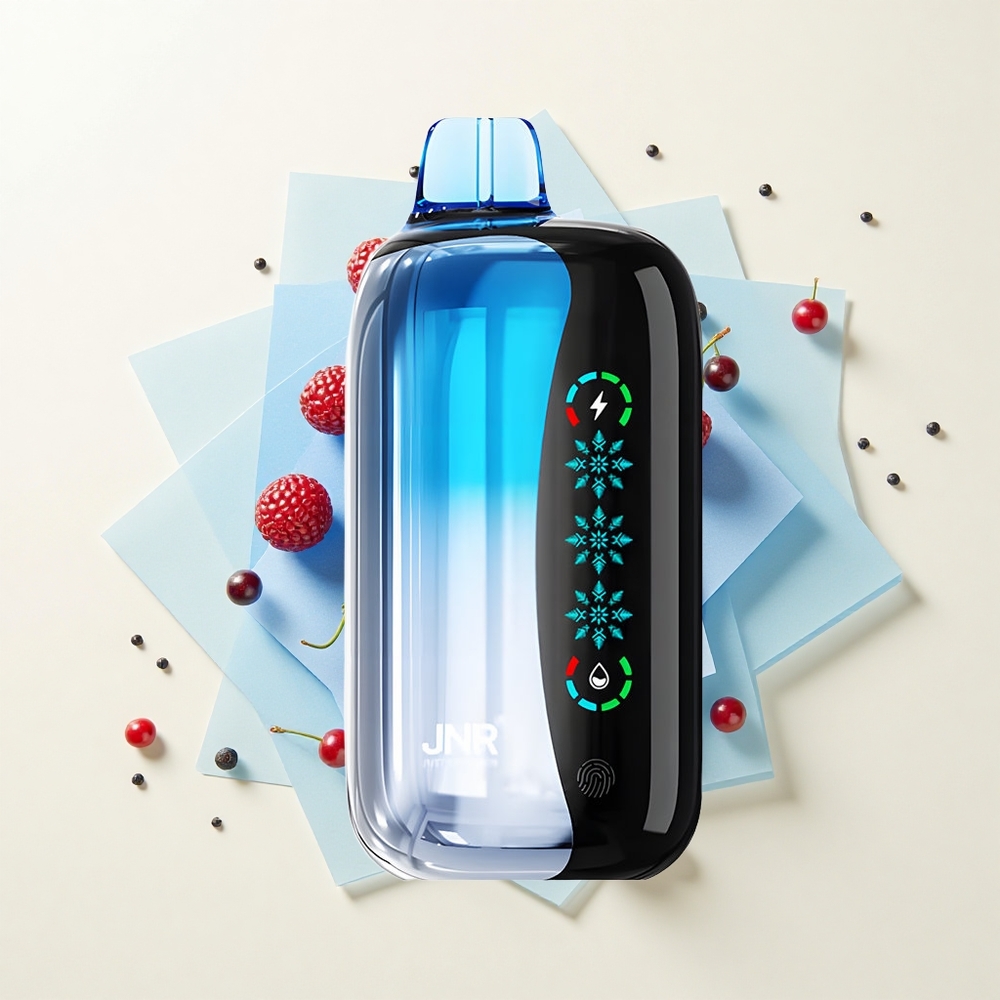 JNR Flex Ice 21000 Púfov Jednorazové Vape Modrá Čerešňová Explózia Ice Adjustable 26ml 12Ohm Dual Mesh