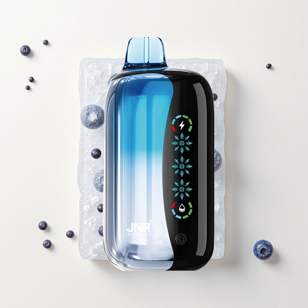 JNR Flex Ice 21000 Púfov Jednorazové Vape Čučoriedkový Ľad s Ice Adjustable 26ml 12 Ohm Dual Mesh 1000mAh