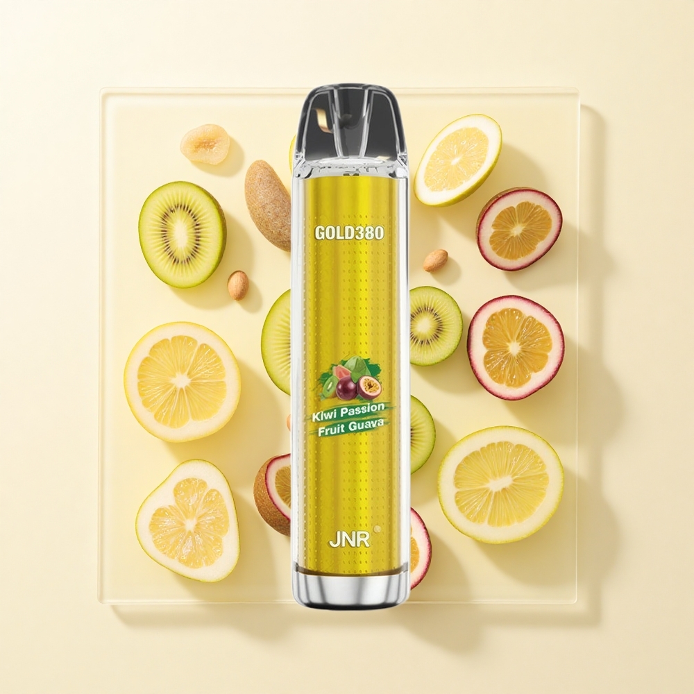 JNR Glod380 6000 Púfov 1500mAh 13ml Jednorazové Vape Kiwi Marakuja Guava