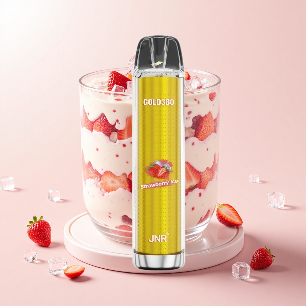 JNR Glod380 6000 Púfov Jednorazová Vape Jahoda Ľad 1500mAh 13ml 0/2/5