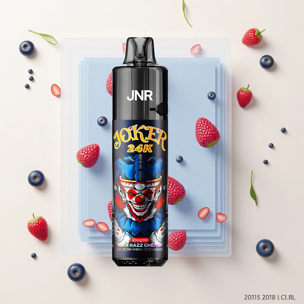 JNR Joker 24000 Povdov Jednorazové Vape Modrá Malina Čerešňa 2+10ml 800mAh Type-C