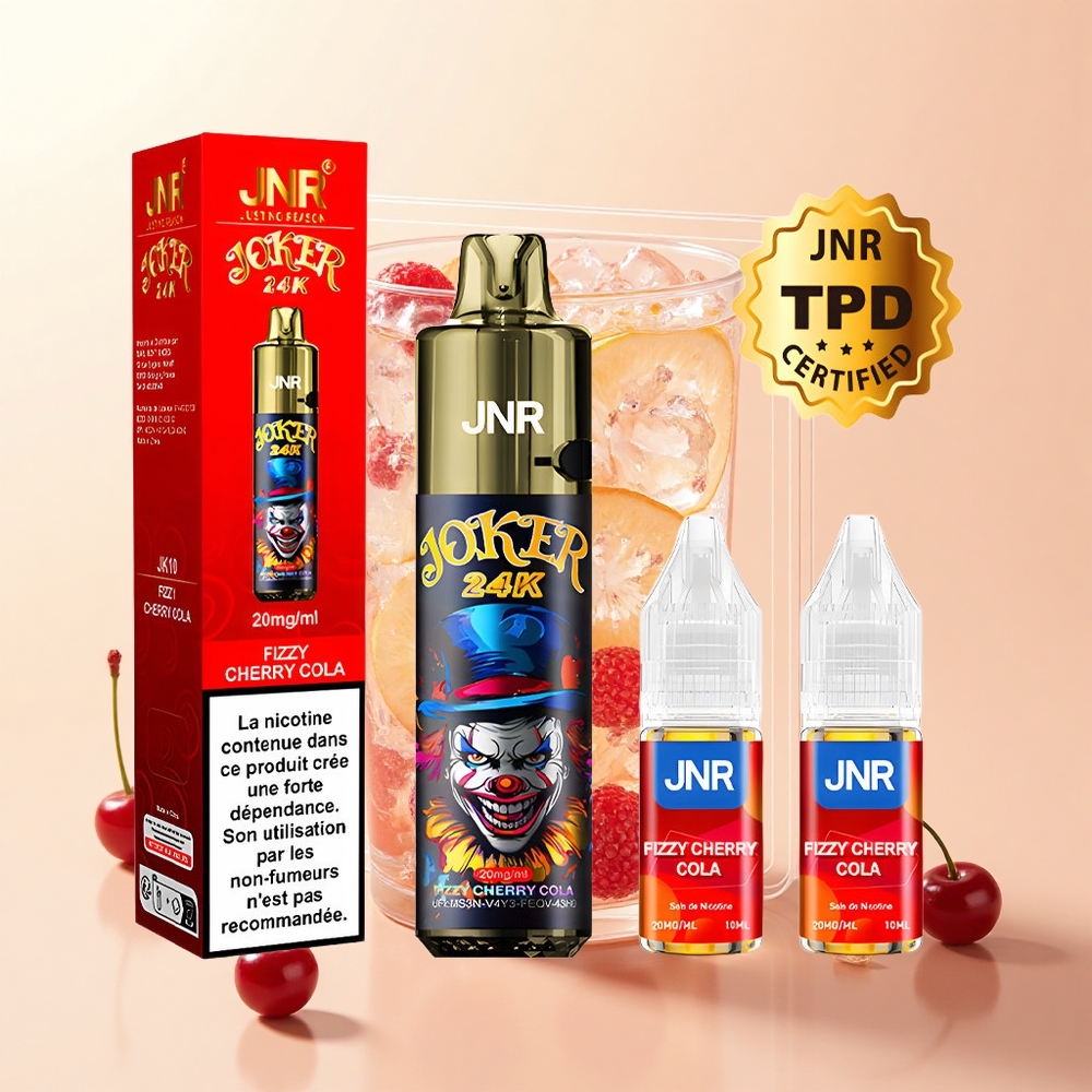 JNR Joker 24000 Púfov 10ml 2 Nikotín Frizzy Čerešňová Kola