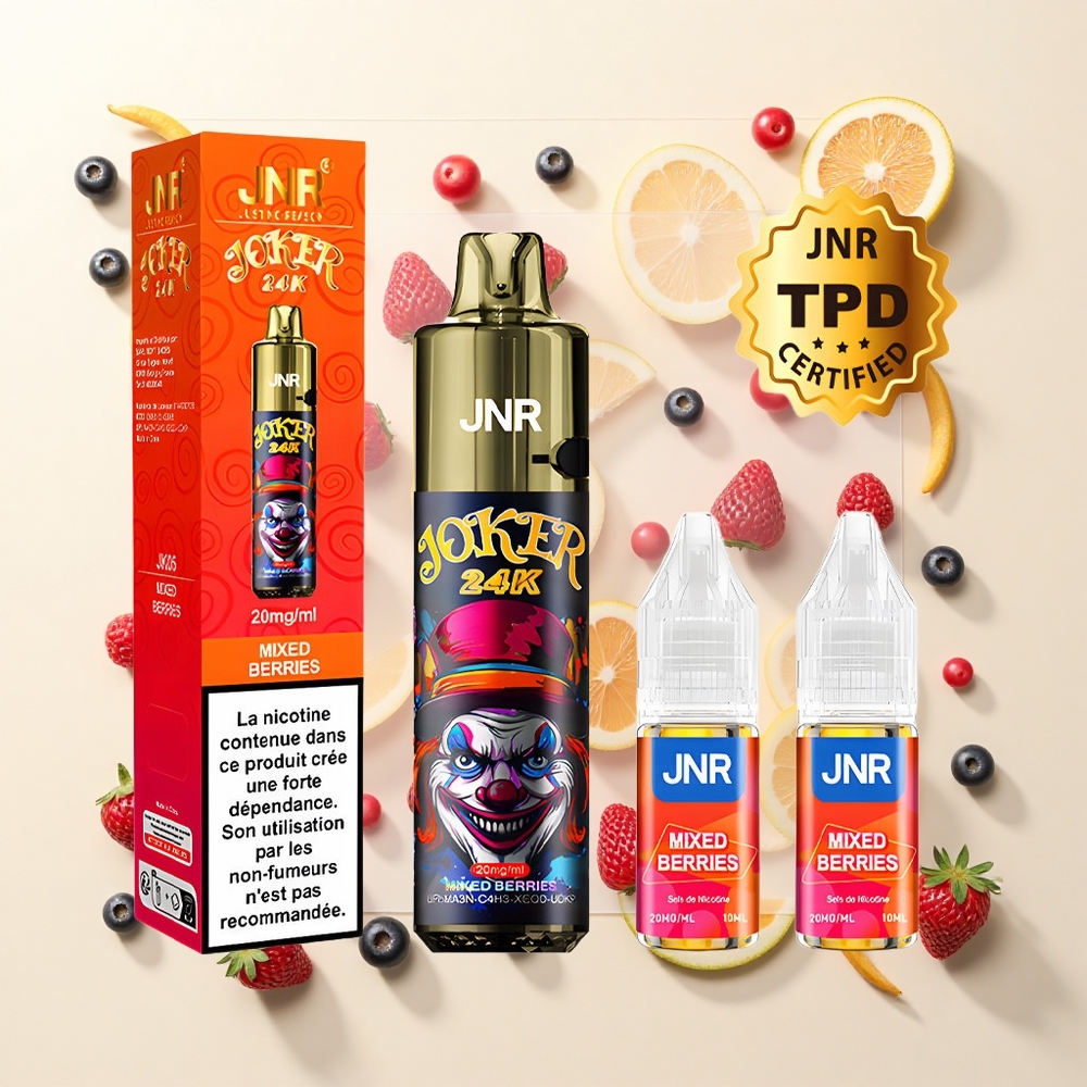 JNR Joker 24000 Púfov 2+10ml 800mAh Typ-C Zmes Lesných Plodov