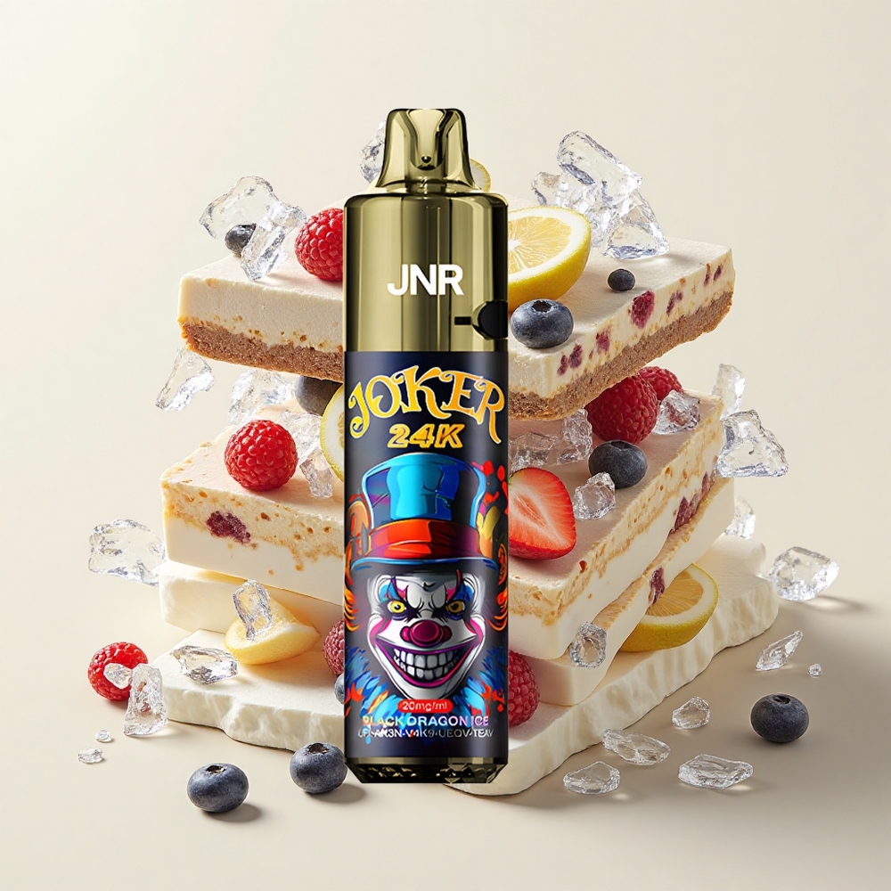 JNR Joker 24000 Púfov 2+10ml Doplniteľný Pod Čierny Dračý Ľad 800mAh 2 Nikotín