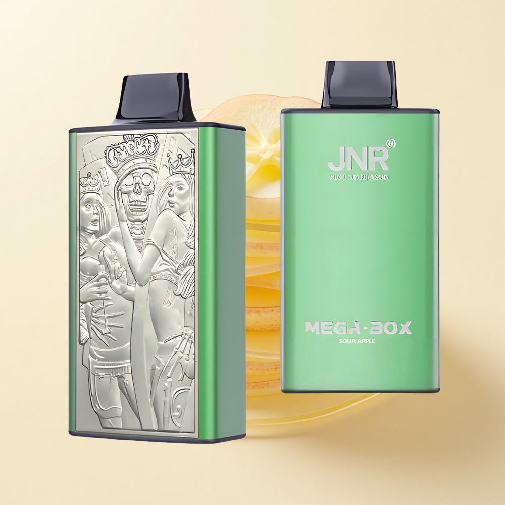 JNR Mega Box 25000 Pufov Jednorázová Vape Kyslé Jablko 30ml 850mAh Dual Mesh 2