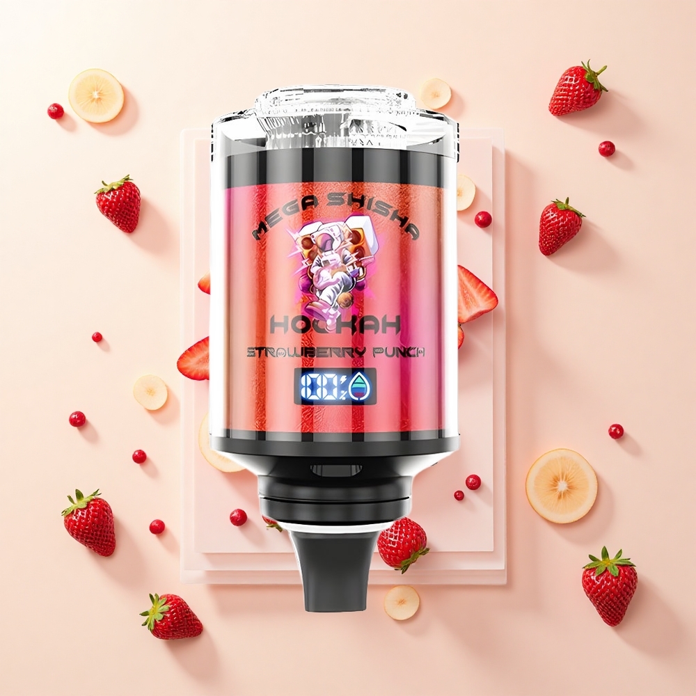 JNR Mega Shisha Hookah 100K 60ml 2200mAh Typ-C Slivkový Úder