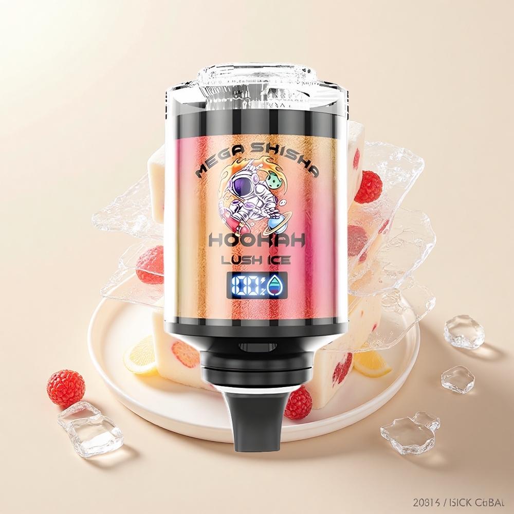 JNR Mega Shisha Hookah 100K Pulzujúce Ľadové Ovocie 60ml 2200mAh Typ-C