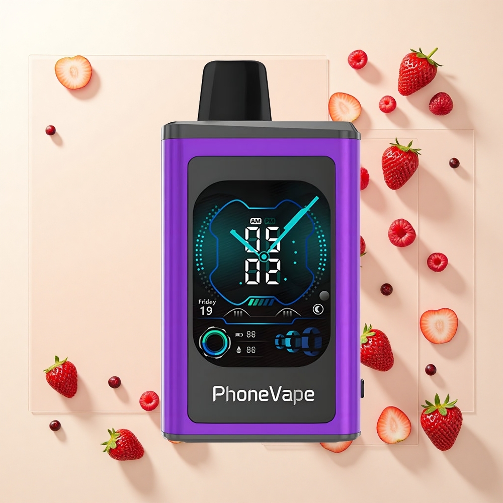 JNR PhoneVape 30000 Tiah Turbo Cherry Jahoda Malina Batéria 850mAh Typ-C