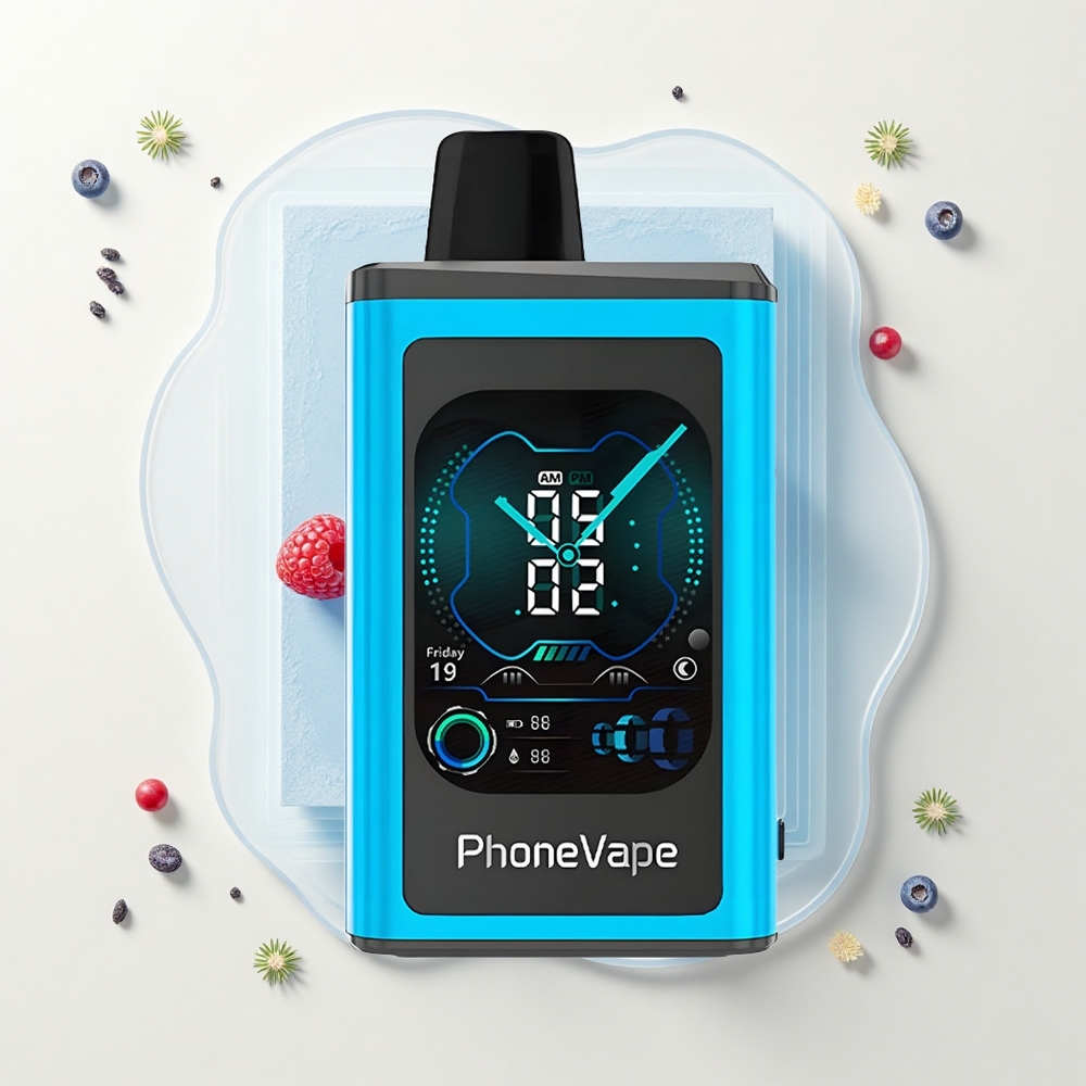 JNR PhoneVape 30000 fajok Turbo Rechargeable Modrá Malina Ľad