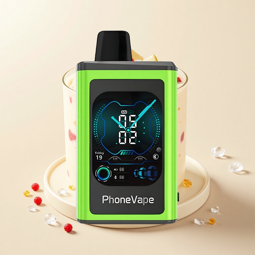 JNR PhoneVape 30000 pufov Jednorazová Vape Kyslé Jablko Ľadový Typ-C Turbo Vzduch Aplikácia