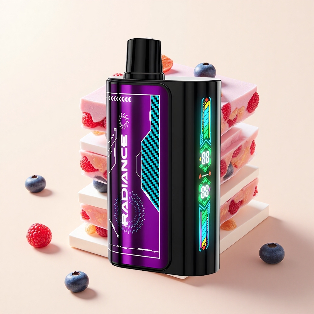 JNR Radiance 31000 Pufov Jednorázová E-cigareta BLUEBERRY SOUR RASPBERRY 28ml 2 Nikotín