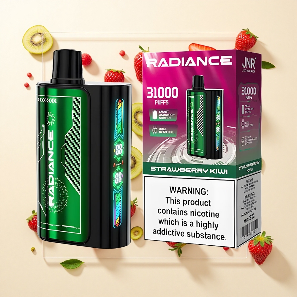 JNR Radiance 31000 Púfov 28ml Dual Mesh Strawberry Kiwi
