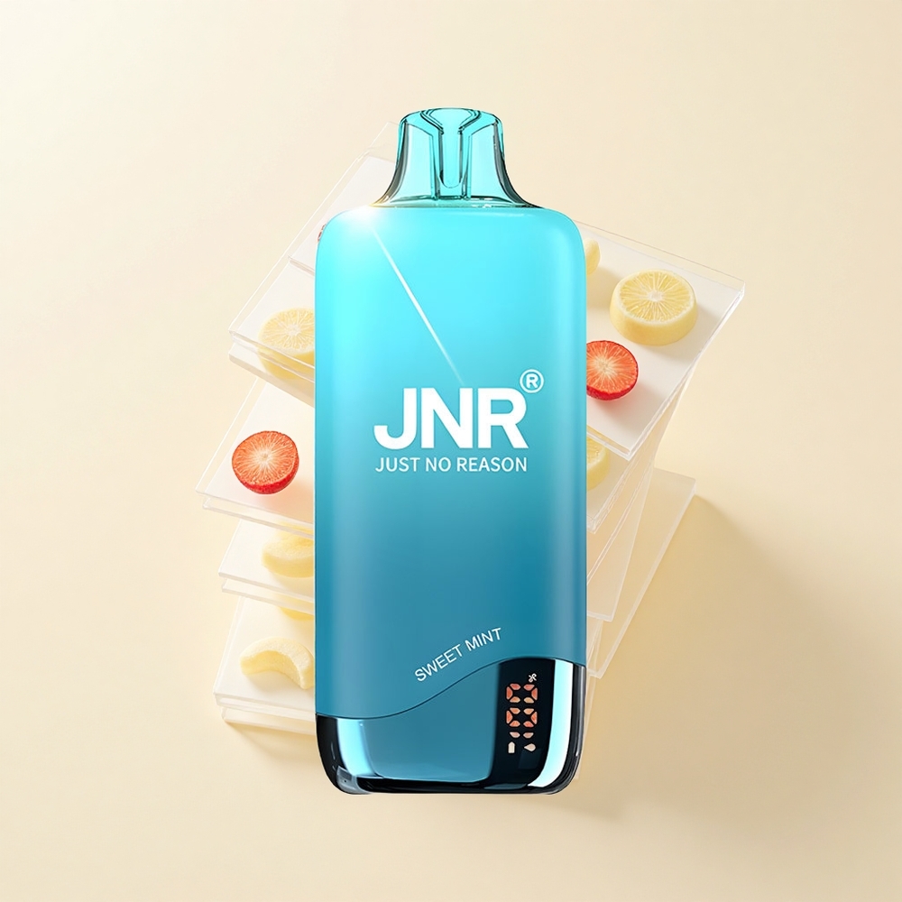 JNR Rainbow 10500 Puf Jednorázová Vape Sladká Mäta 18ml 600mAh 08ohm