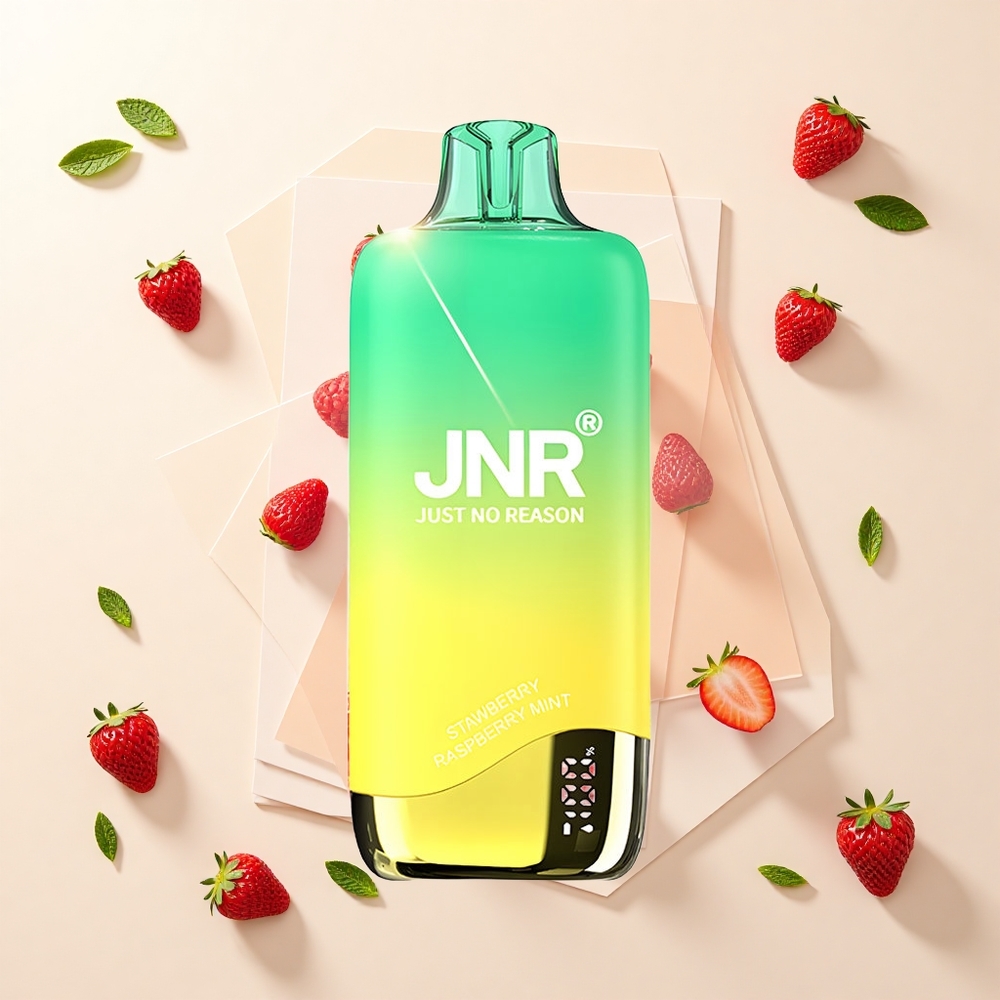 JNR Rainbow 10500 fajok Jednorazová Vape Jahoda Malina Mäta 600mAh 18ml