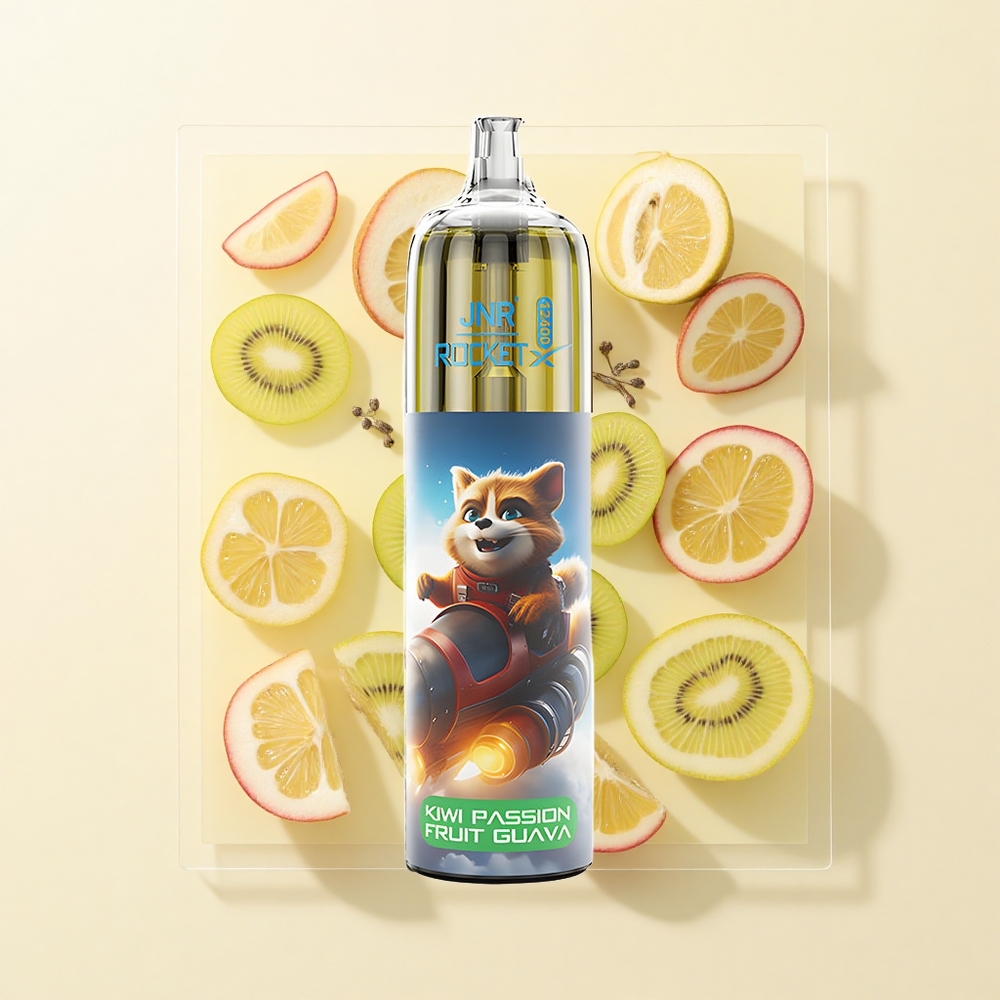JNR Rocket-X 12400 Pufy Jednorázová Vape Kiwi Marakuja Guava Typ-C RGB 12ohm Mesh 850mAh 25ml