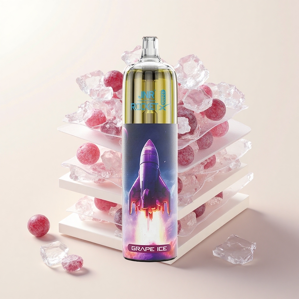 JNR Rocket-X 12400 Púfov Nastaviteľný Prietok RGB 12ohm Mriežka 850mAh Typ-C Hroznový Ľad