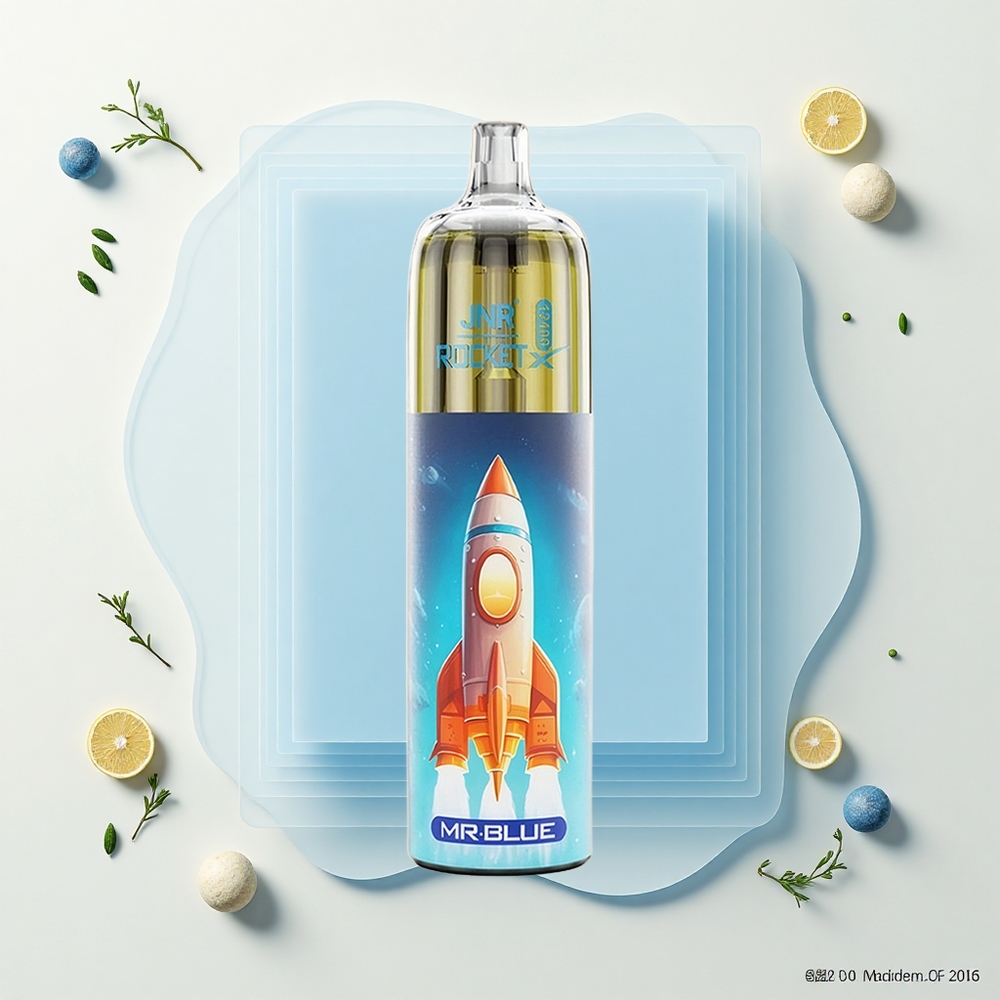 JNR Rocket-X 12400 Púfov Vykúrenie Púfový Prietok RGB 12ohm Mesh 850mAh 25ml Typ-C Modrý