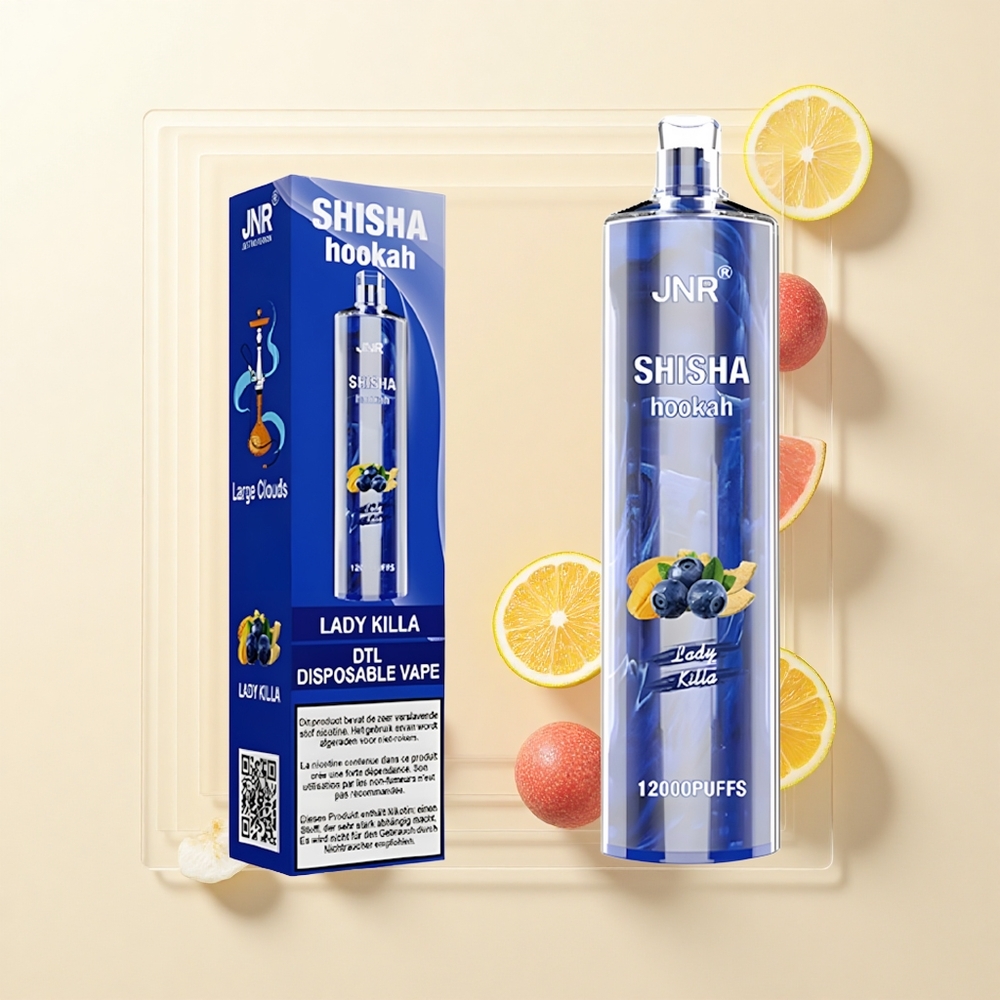 JNR Shisha Hookah 12000 Púfov 24ml 750mAh Typ-C Lady Killa