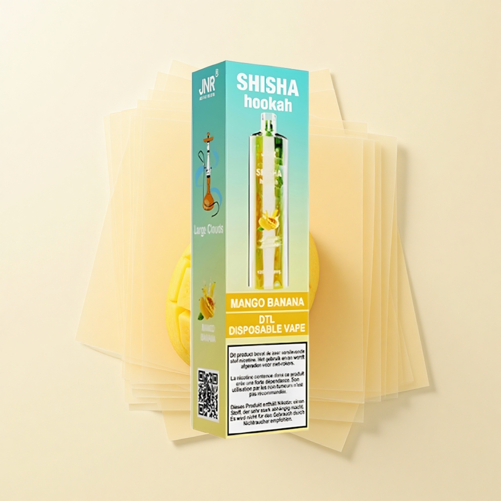 JNR Shisha Hookah 12000 Púfov 24ml 750mAh Typ-C Mango Banana Jednorazové Vape