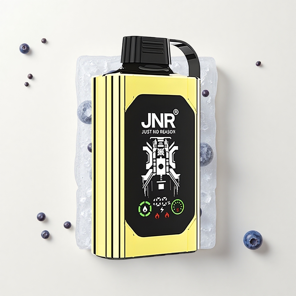 JNR Shisha Hookah Box 20500 Púfov HD Display 1000mAh 25ml Dual Mesh 5 Type-C Borůvkový Ľad
