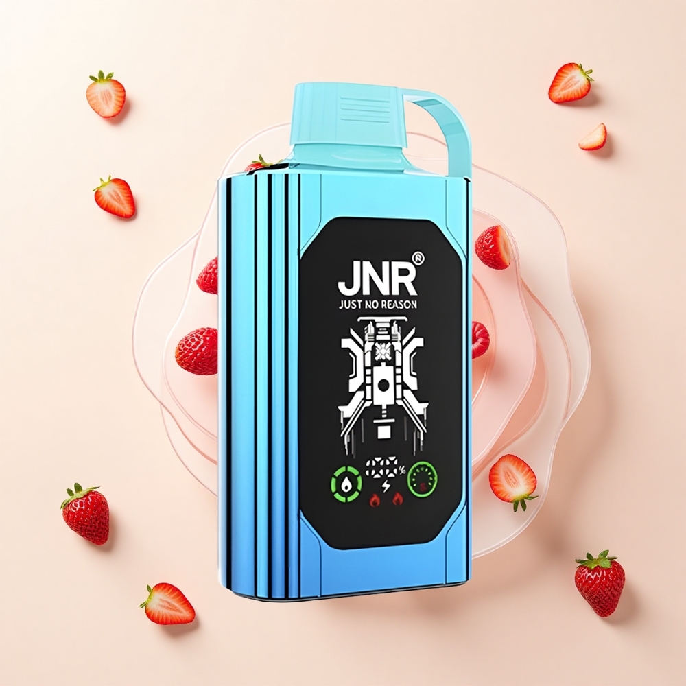 JNR Shisha Hookah Box 20500 Púfov HD Display 1000mAh 25ml Dual Mesh Strawberry Raspberry Candy