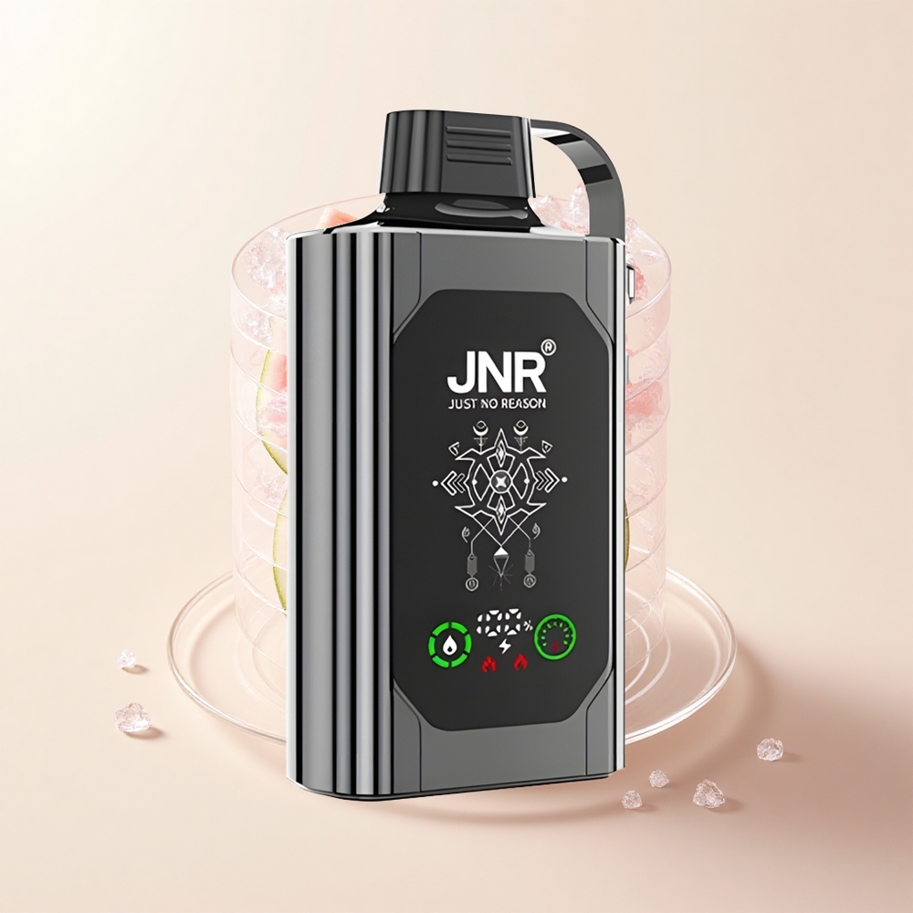 JNR Shisha Hookah Box 20500 Púfov HD Display 1000mAh 25ml Dual Mesh Type-C Vodný Melón Ľad