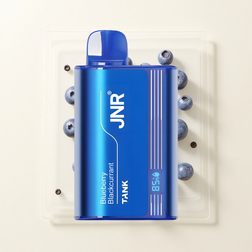 JNR Tank 10000 Púfov Digitálny Dual Mesh Čučoriedka Čierny Ríbezľa Typ-C 650mAh 20ml