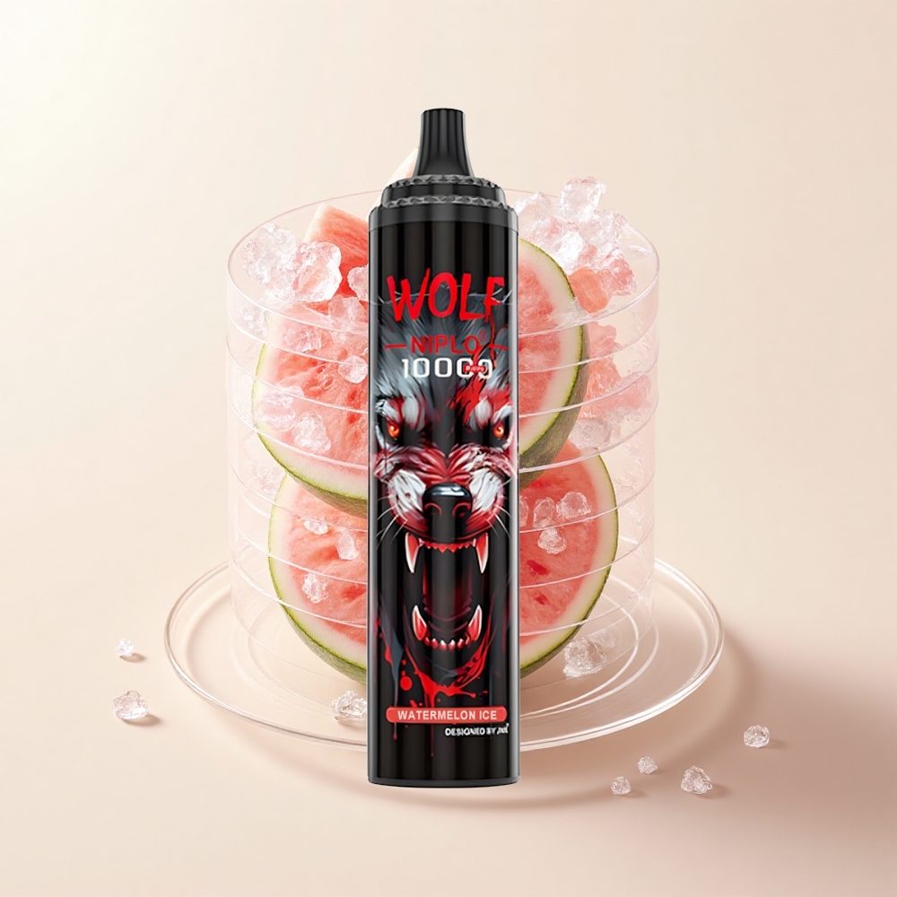 JNR Wolf Niplo 10000 Puf 10Ω Mesh 650mAh 20ml Type-C Melónový ľad