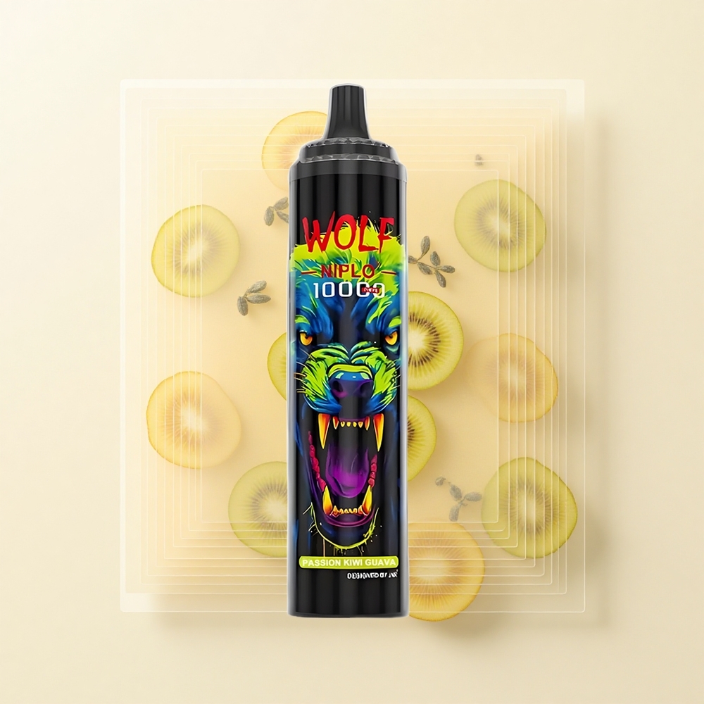 JNR Wolf Niplo 10000 Púfov 10 Ohm Mesh 20ml Type-C Passion Kiwi Guava