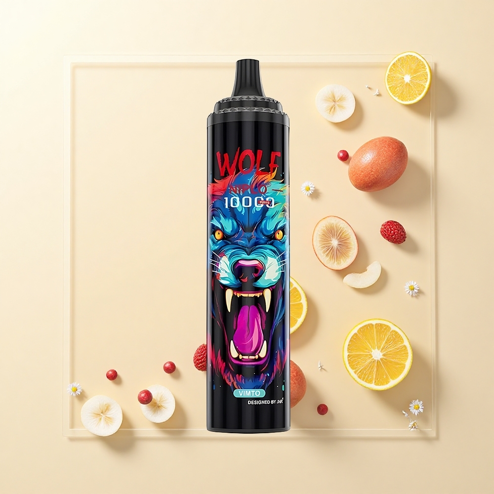 JNR Wolf Niplo 10000 Púfov Jednorazové Vape Vimto Mesh 10 Ohm 650mAh 20ml