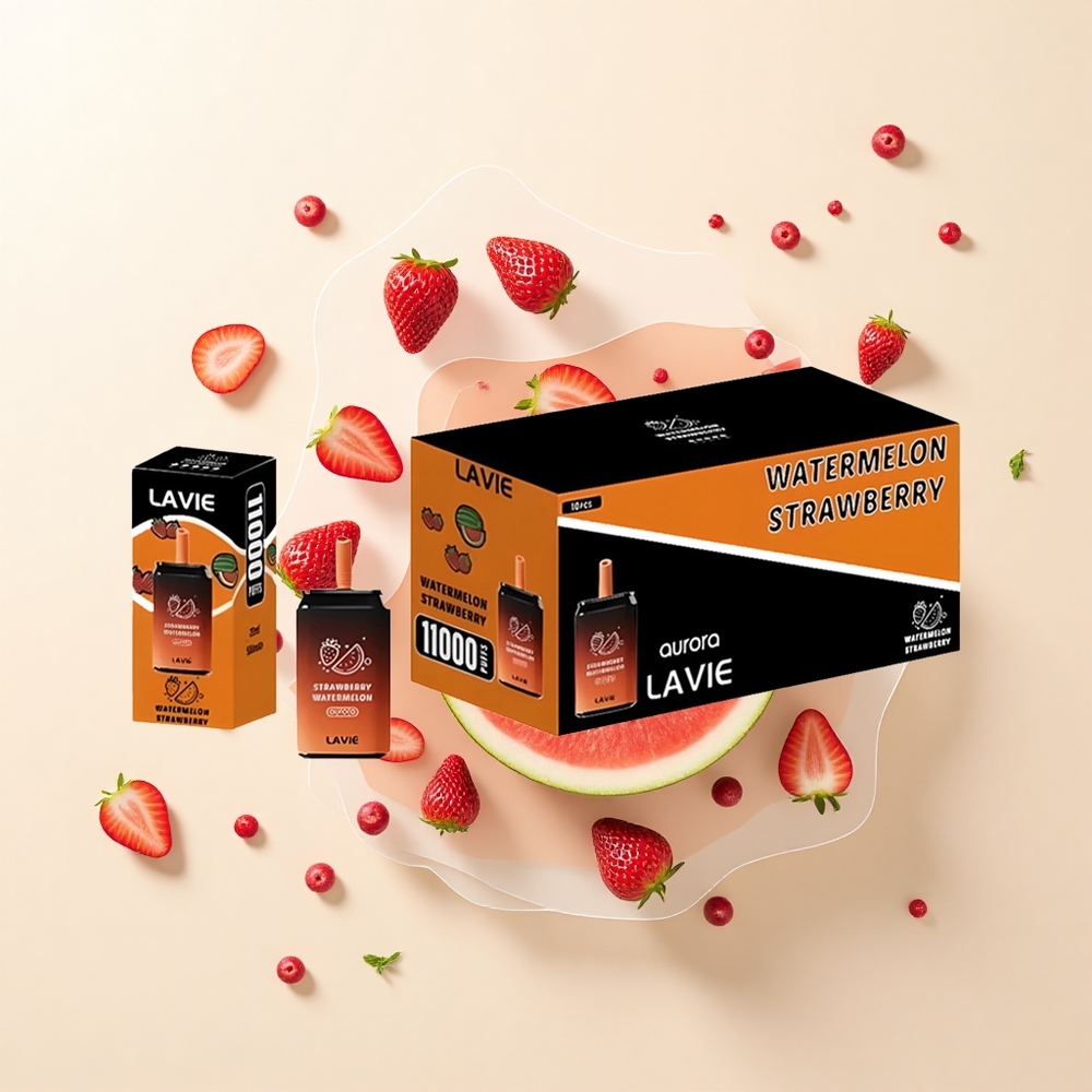 LAVIE Aurora 11000 Pufov Jednorazové Vape Jahoda-Dinový Melón Typ C 650mAh 22ML