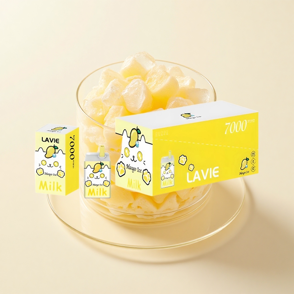 LAVIE Milk 7000 Pufov Jednorazové Vape Mango Ľad 16ML 600mAh