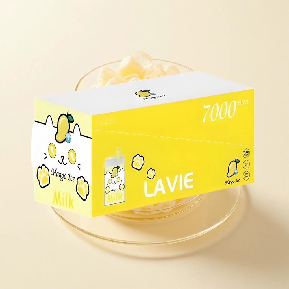 LAVIE Milk 7000 Pufov Jednorazové Vape Mango Ľad 16ML 600mAh