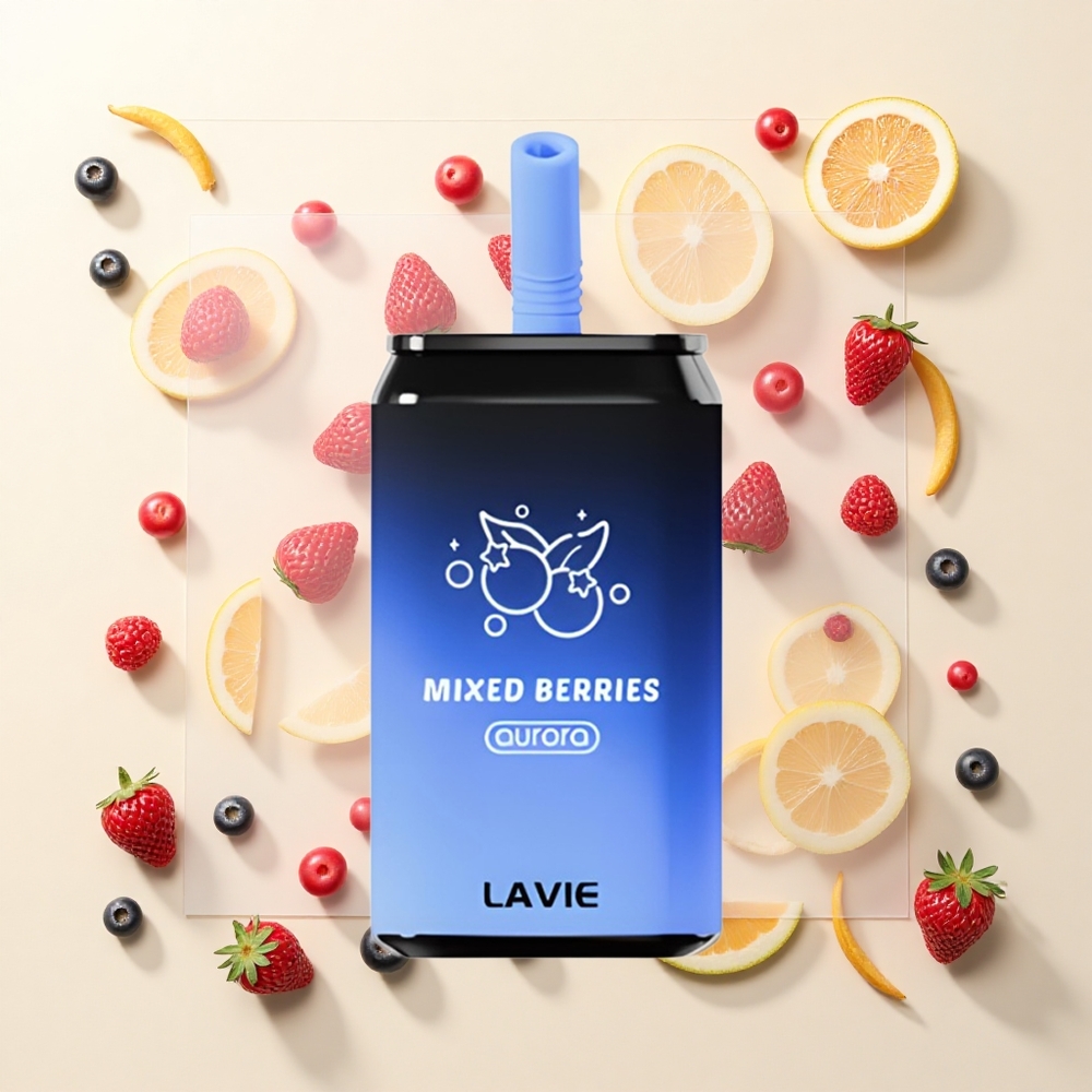 Lavie Aurora 11000 Púfov Jednorazová E-cigareta Typ C 650mAh Zmiešané Bobule