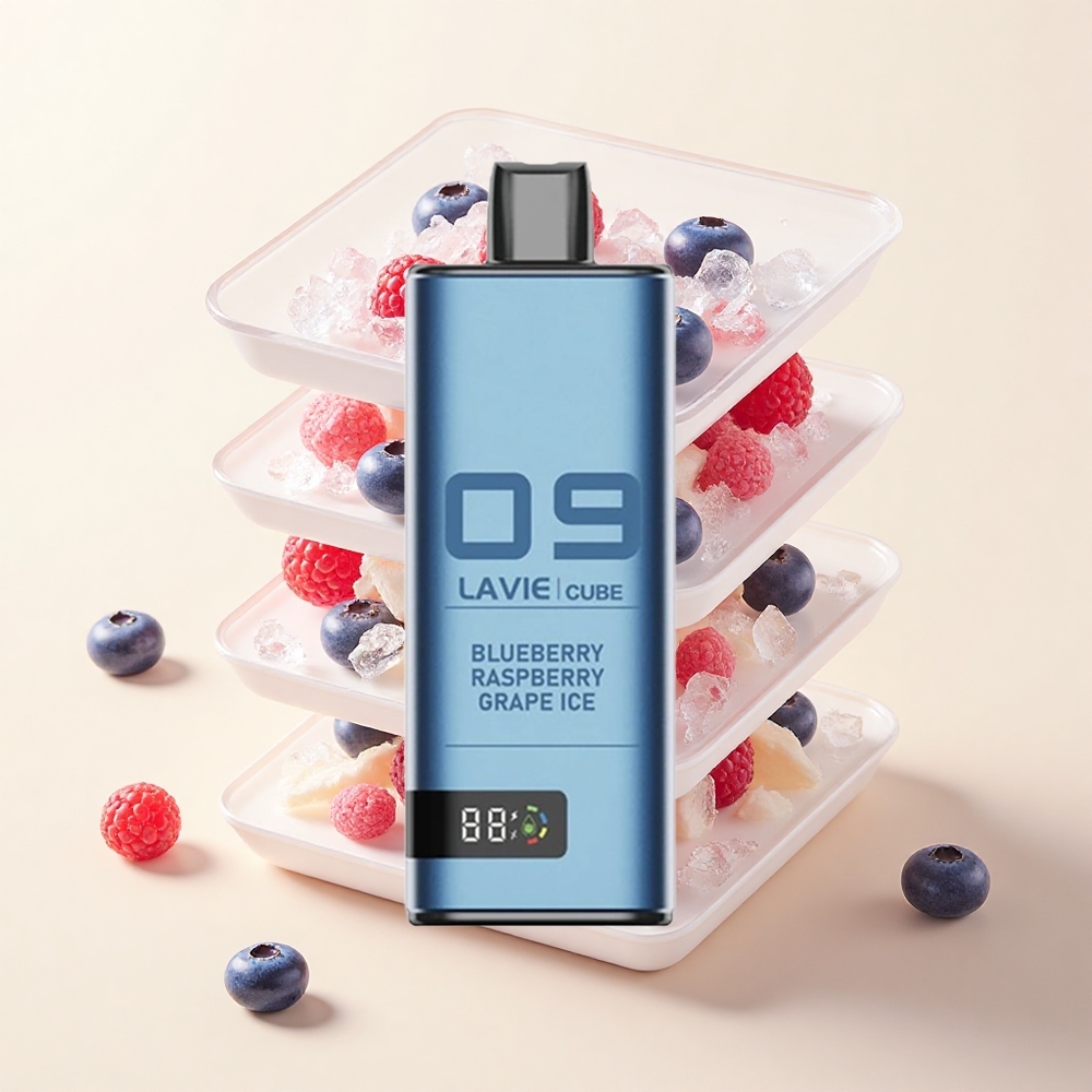 Lavie Cube 20000 Pochutí Jednorazové Vape Čučoriedka Malina Hroznový ľad 28ML 5 600mAh Type C