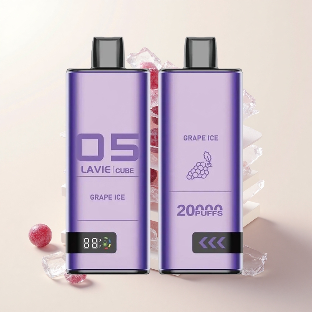 Lavie Cube 20000 Pufov Jednorázová E-cigareta Hroznový ľad 28ML 5 Type C