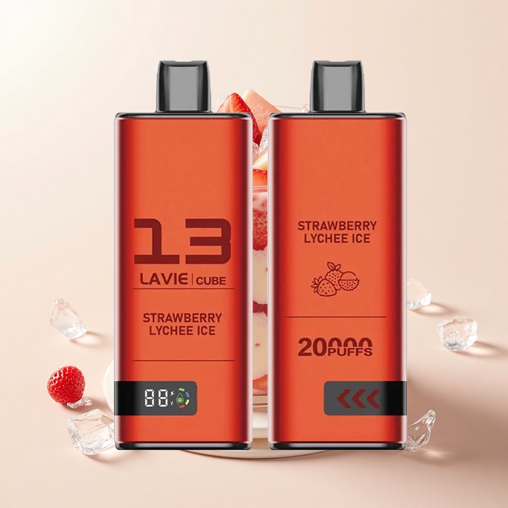 Lavie Cube 20000 Púfov 28ML 2/5 Salt Nic Type C Jahodový Lychee Ice