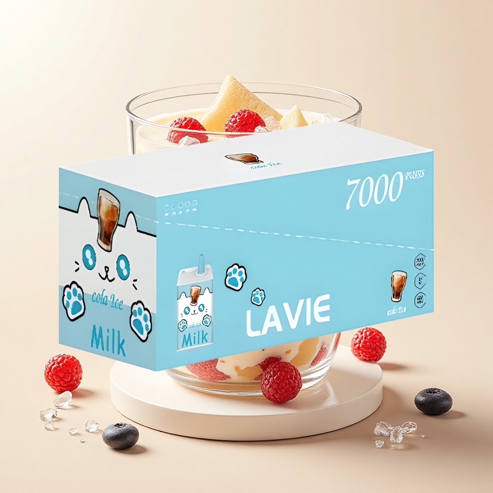Lavie Milk 7000 Púfov Dojazdová Vapa Cola Ľadová 16ML 600mAh Typ C