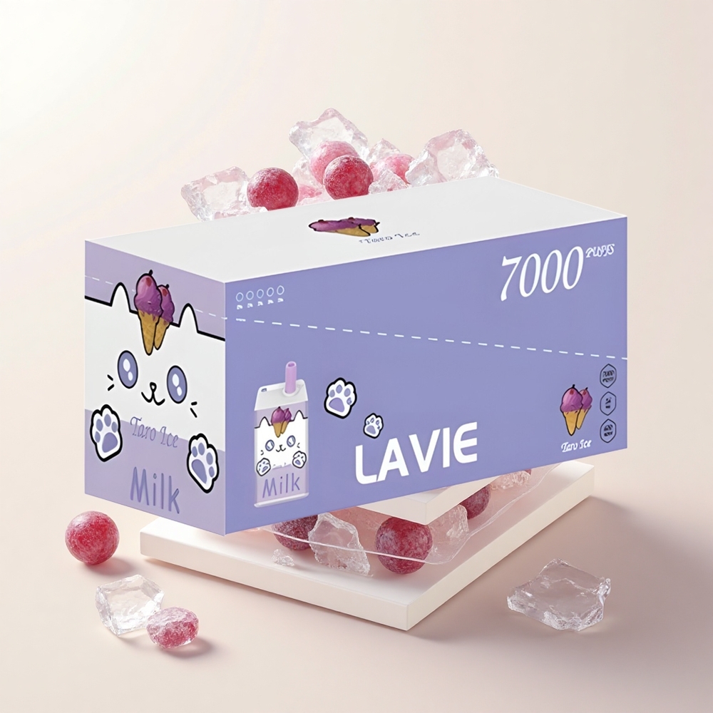 Lavie Milk 7000 Púfov Dojmyvatelná Vape Hroznový Ľad Typ C 16ML 600mAh
