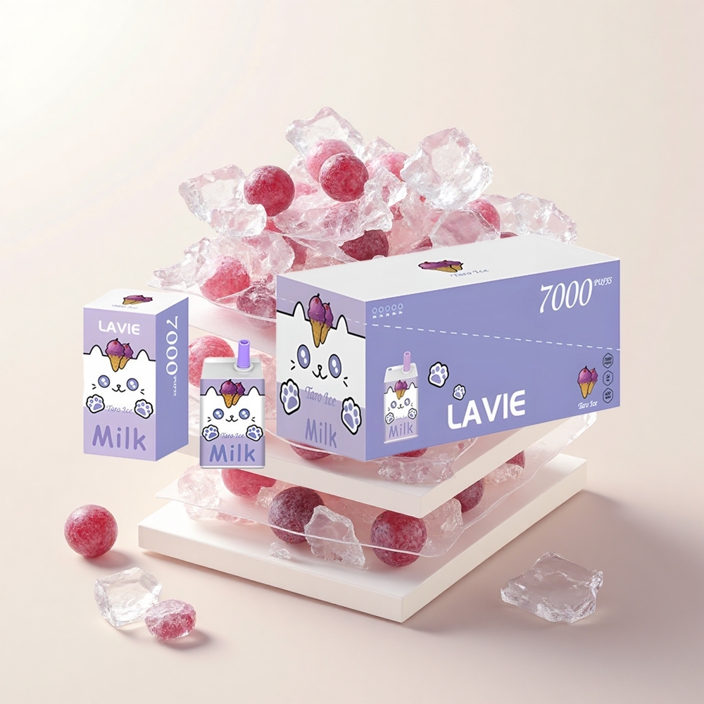 Lavie Milk 7000 Púfov Dojmyvatelná Vape Hroznový Ľad Typ C 16ML 600mAh