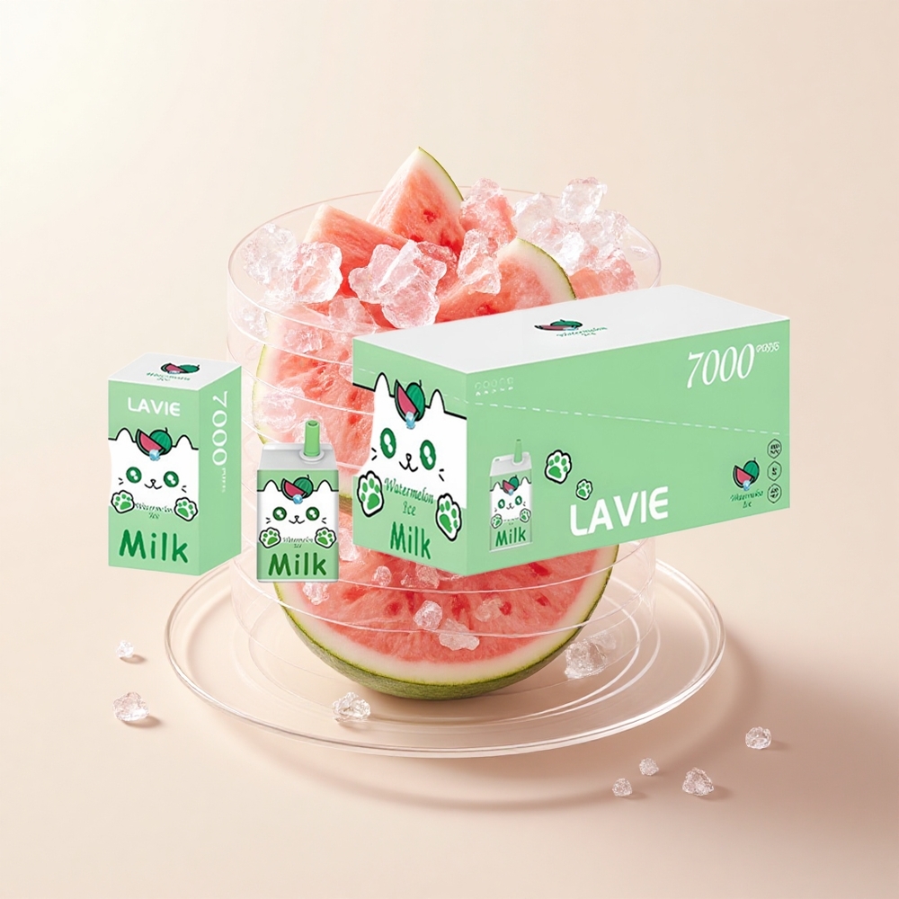 Lavie Milk 7000 Púfov Jednorazové Vape Vodný melón ľad 16ML 600mAh Typ-C