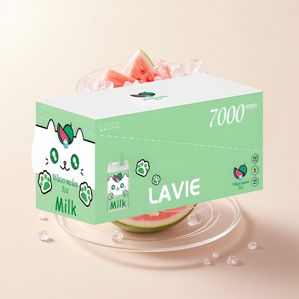 Lavie Milk 7000 Púfov Jednorazové Vape Vodný melón ľad 16ML 600mAh Typ-C